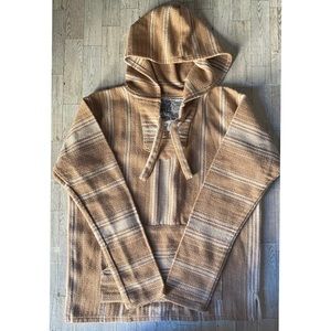 Original Senor Lopez, Tan/Khaki, Baja Pullover Hoodie. EXCELLENT CONDITION!